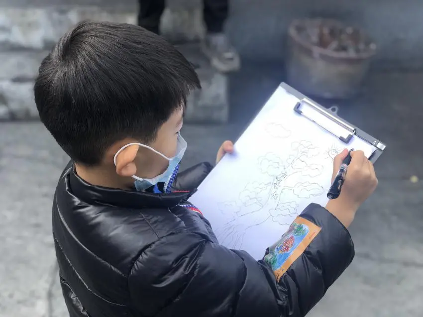 小朋友畫出自己心中的樹木